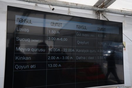 Novruz yarmarkasında qiymətlər necədir? (SİYAHI) (FOTO) Novruz yarmarkasında qiymətlər necədir? (SİYAHI) (FOTO)