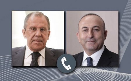 Mövlud Çavuşoğlu rusiyalı həmkarı ilə görüşüb